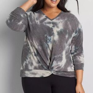 34W 36W Womens Tie Dye Shirt Activewear Plussize